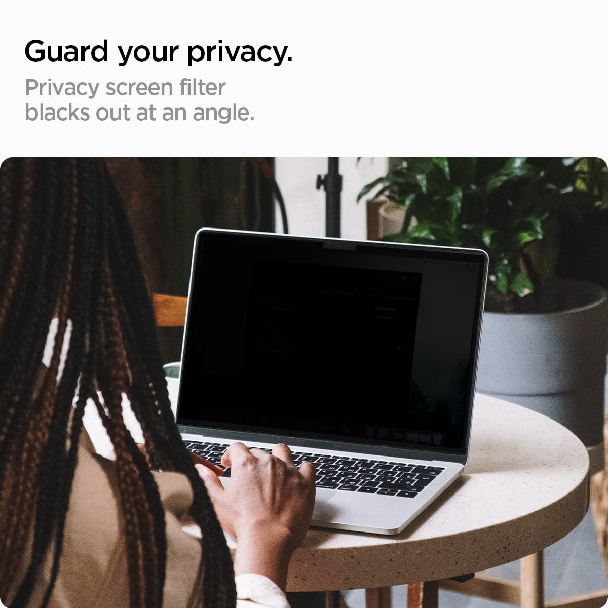 Spigen Privacy Filter Screen Protector [SafeView] designed for Macbook Air 13 inch M4 / M3 / M2 (2025/2024 / 2023) - 1 Pack