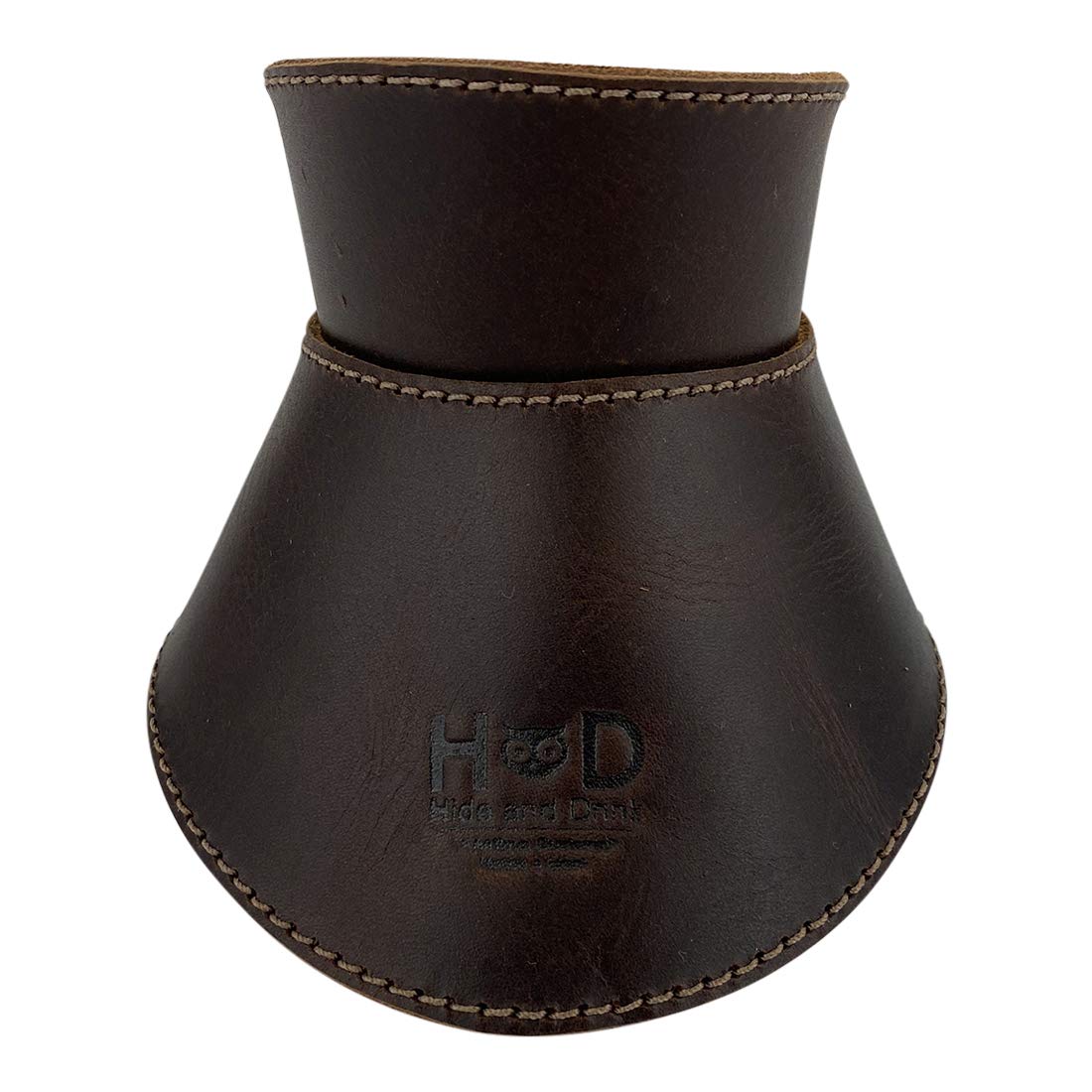 Hide & Drink, Pour Over Collar Compatible with Chemex 6-Cup Glass Handmade from Full Grain Leather - Bourbon Brown
