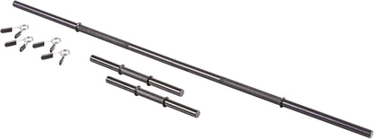 US Weight 105 Pound Barbell Weight Set for Home Gym| Adjustable Weight Set with Two Dumbbell Bars and Full 6 Ft Bar, Black