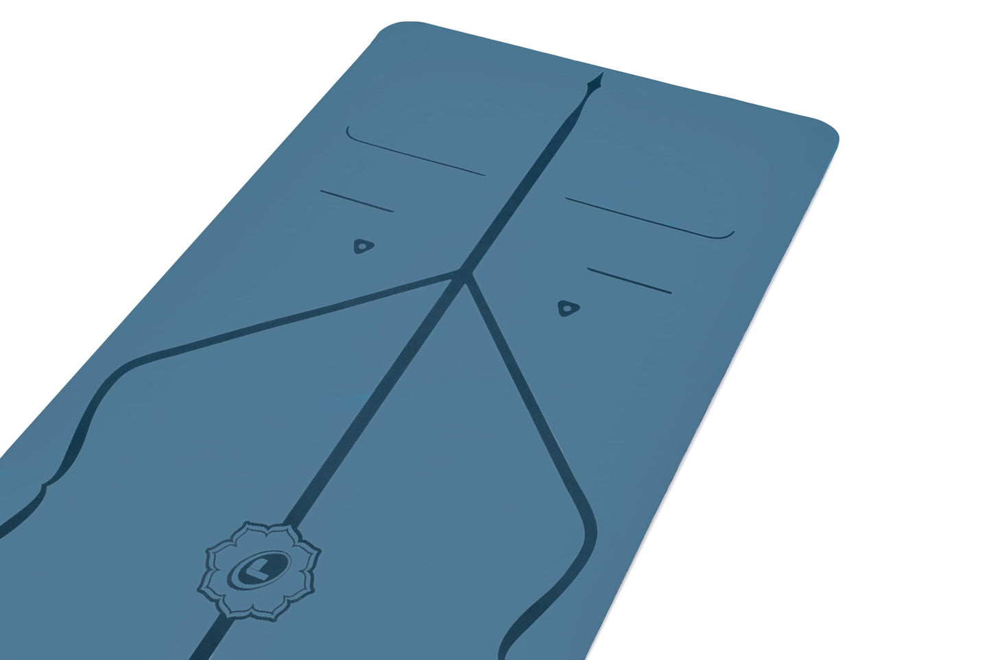 Liforme Original Yoga Mat – Free Yoga Bag Included - Patented Alignment System, Warrior-like Grip, Non-slip, Eco-friendly, sweat-resistant, long, wide, 4.2mm thick mat for comfort