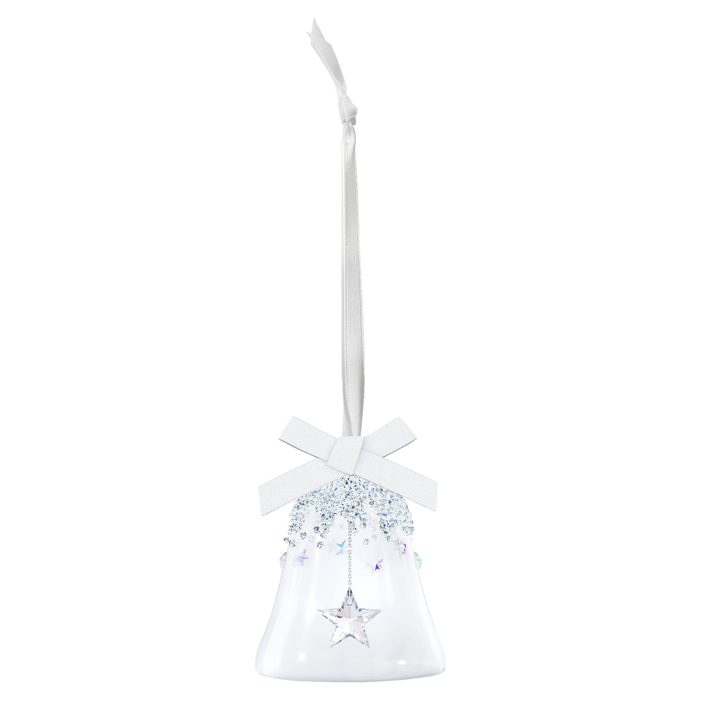 SWAROVSKI Bell & Star Holiday Ornament, Small, Clear Crystals