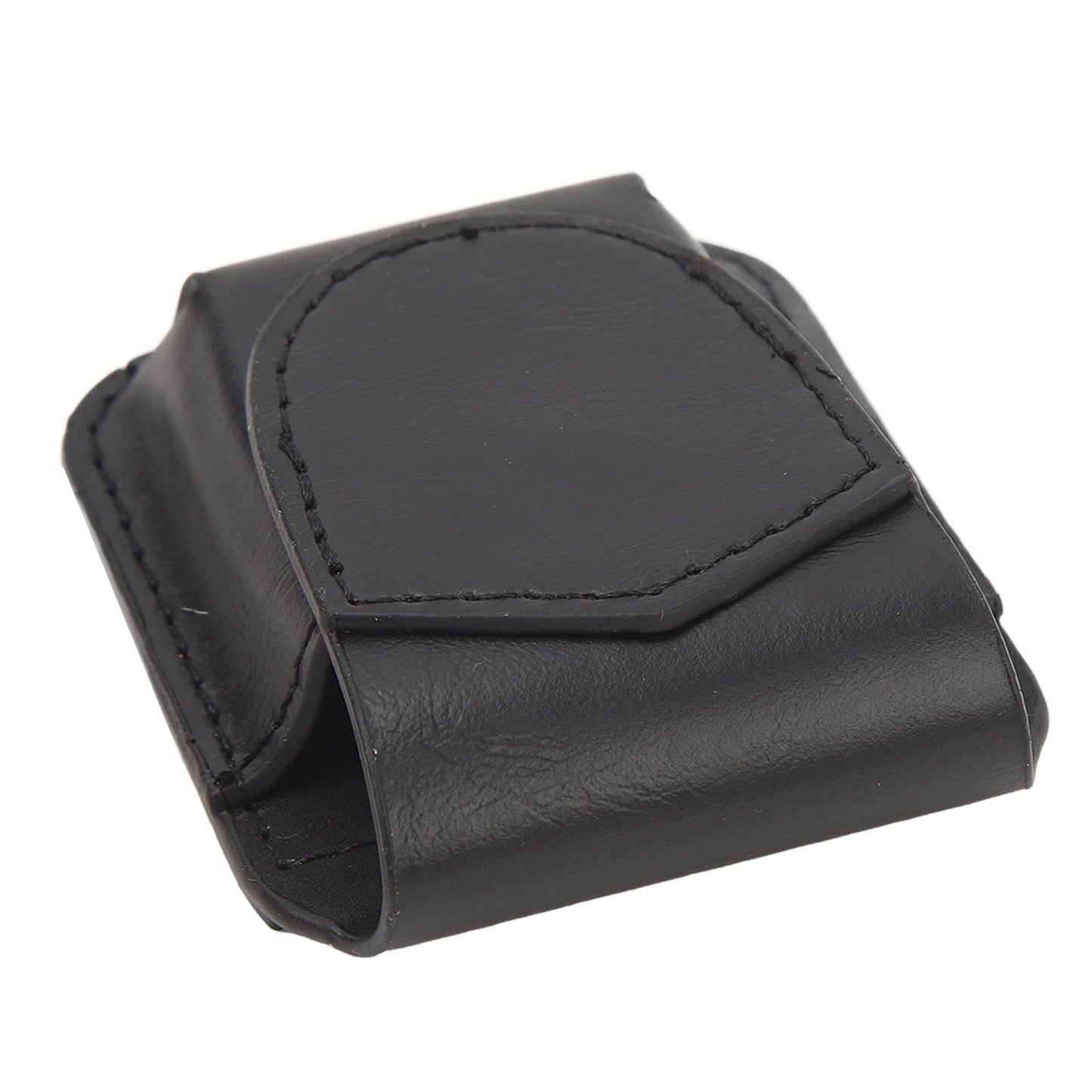 Lighter Pouch Belt Loop PU Holder Scratch Soft Lining Magnetic Buckle Lighter Waist Case Outdoor Travel (Black)