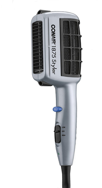 Conair 3-in-1 Styling Hair Dryer, 1875W Hair Dryer with Ionic Technology and 3 Attachments