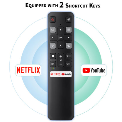 Voice Remote Replacement for TCL Android Smart TVs,RC813 with Google Voice Function
