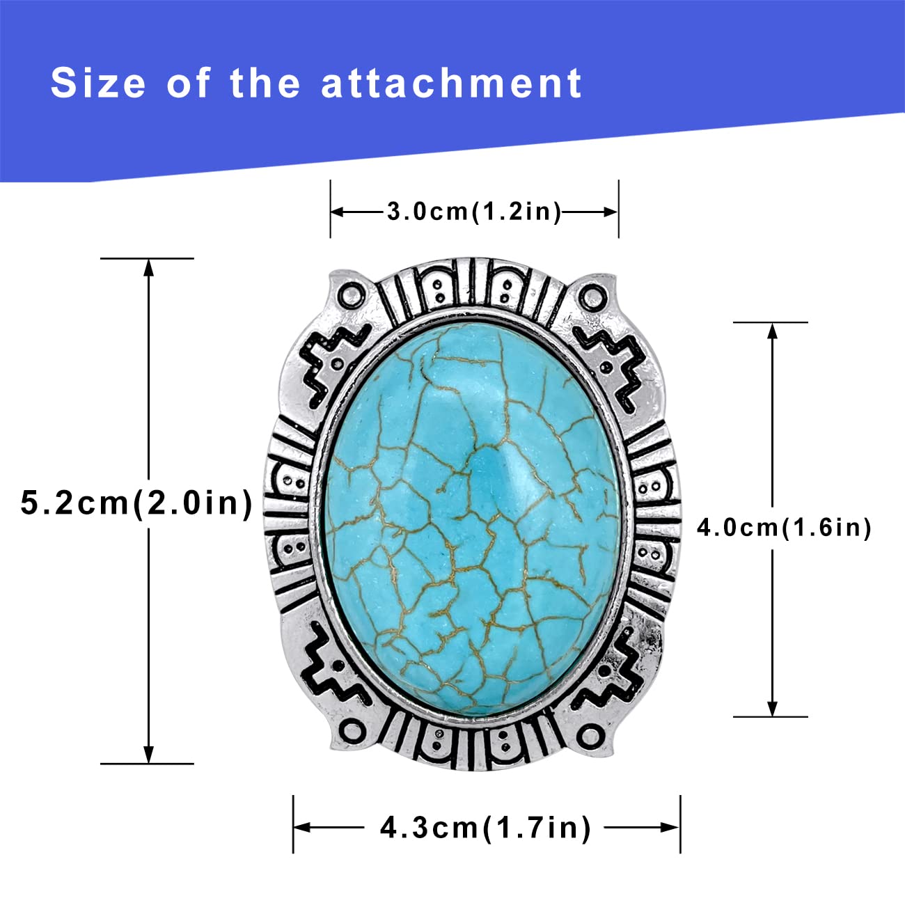 YOQUCOL Blue Turquoise Stone Bolo Tie Native Western Cowboy Indian Hand-woven Leather Bola Tie Necktie for Men Women