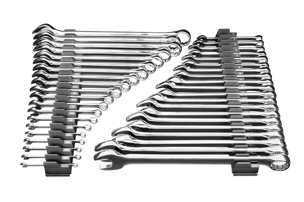Ernst Manufacturing Wrench Pro - Modular Wrench Organizer for 40 Tools with Magnetic Base (Hi-Viz) - Made in the USA