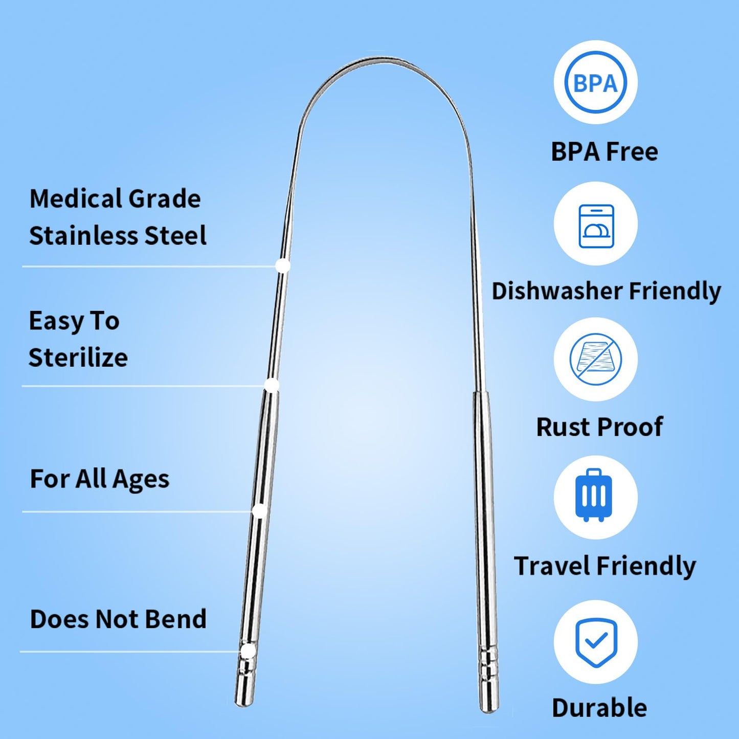 JTF Sonic Electric Toothbrush for Adults: 6 Brush Heads, Travel Bag, Tongue Scraper, 5 Brushing Modes for Teeth, Smart Timer and IPX7 Waterproof, Rechargeable Toothbrush for Deep Cleaning & Whitening