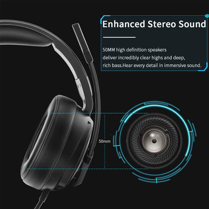 NUBWO N12 Gaming Headset & Xbox one Headset & PS4 Headset,3.5mm Surround Stereo Gaming Headphones with Mic Soft Memory Earmuffs for PC,Laptop, PS3, Video Game with Flexible Microphone Volume Control