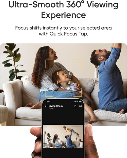 eufy Indoor Cam E30 2-Cam Kit, Latest Generation, 4K UHD Security Camera, Pet/Dog/Baby Camera with Phone app, Color Night Vision, Human/Pet Auto Tracking, 360 Pan-Tilt, Works with Homekit