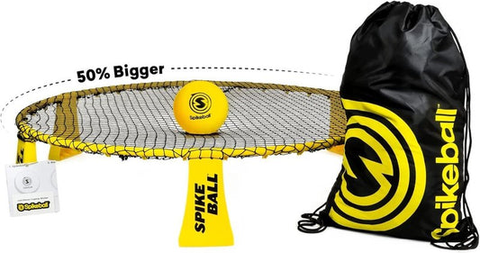 Spikeball Rookie Set - Original Roundnet Game for Adults & Family | 50% Larger Net & Balls - Perfect for Beach, Yard, Lawn