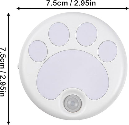 Attivolife Cat Paw Motion Sensor Night Light with Magnetic, USB Rechargeable & Cordless LED Lamp, Cute Kids Wall Light for Hallway, Bedroom, Nursery, Kitchen, Stairway