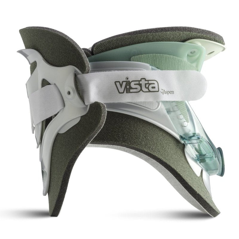 Aspen Vista Cervical Collar - 2-Piece Neck Brace for Restricting Cervical Motion -Relieves Neck Discomfort and Spine Pressure - Soft Cotton Padding - 6 Height Adjustments