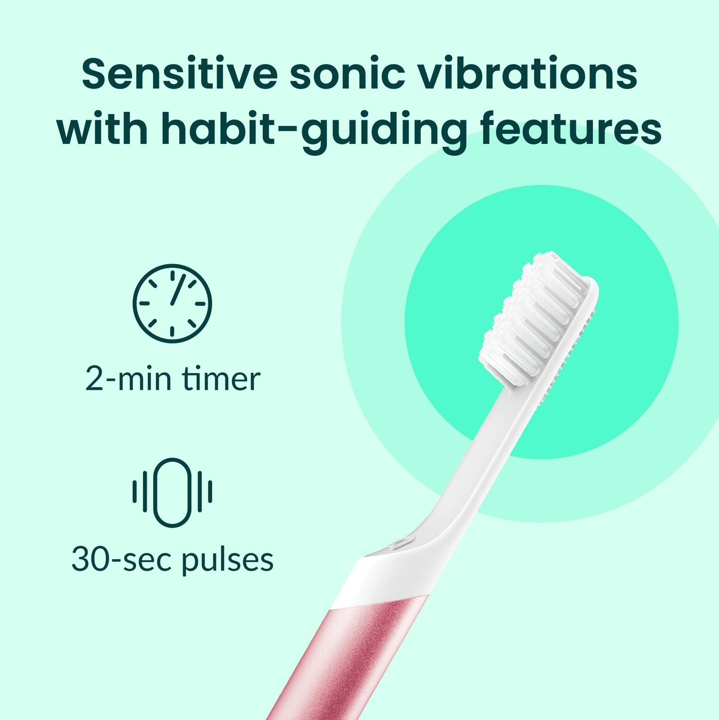 Quip Metal Sonic Electric Toothbrush for Adults - Time Travel & Soft Bristles with Travel Case & Replacement Brush Head - 3 Month Battery Life - Indigo