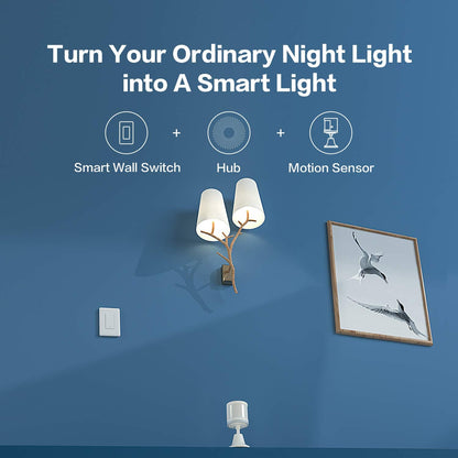 Aqara Smart Light Switch (No Neutral, Double Rocker), Requires AQARA HUB, Zigbee Light Switch, Remote Control and Smart Home Automation, Compatible with HomeKit, Google, Works with Alexa, SmartThings