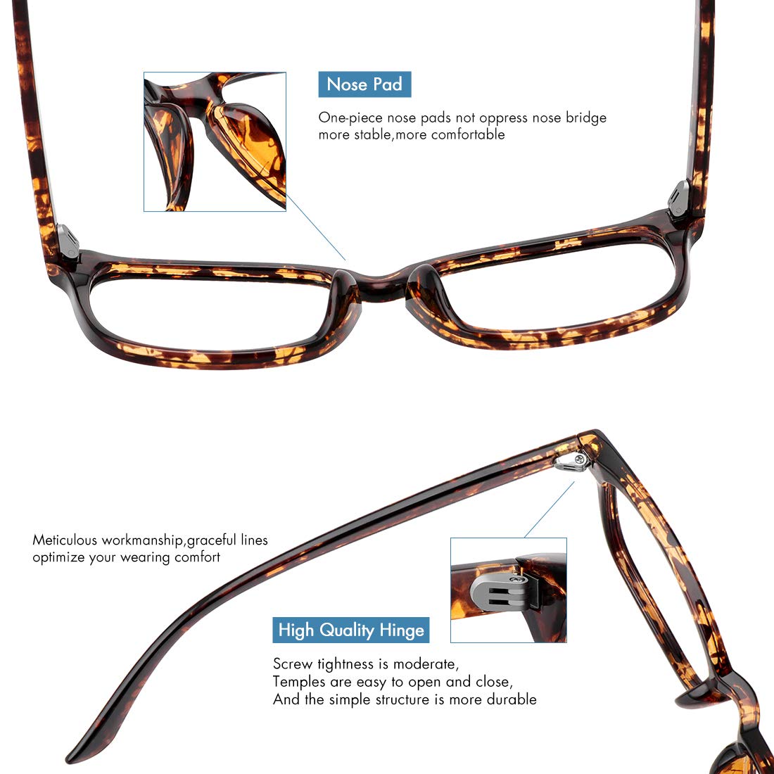 MEETSUN Blue Light Blocking Glasses Women Men, Anti Eye Strain Headache (Sleep Better),Computer Glasses UV400 Lens (Tortie)