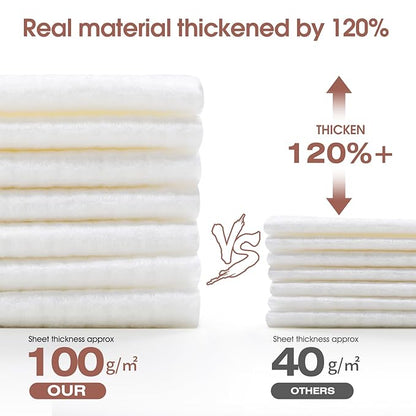 Disposable Face Towel Cloth Thicker Large Size 10"X12"Face Towelettes Disposable