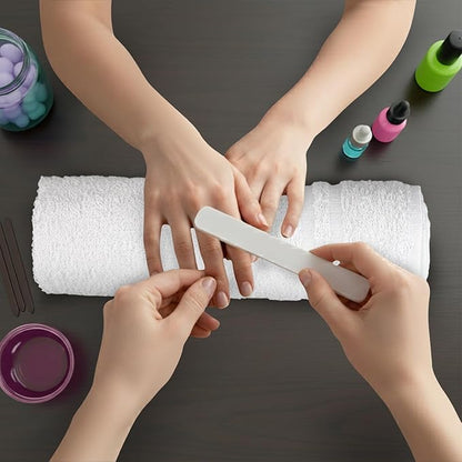 Hand Towels - White Economy Salon & Spa Towels - 100% Cotton, Highly Absorbable