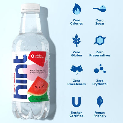 Hint Blue, White, and Purple Variety Packs - Purified Flavored Water, Zero Calories, Sugar Free, Natural Flavors - 16 Fl Oz (Pack of 36) Still Bottled Water