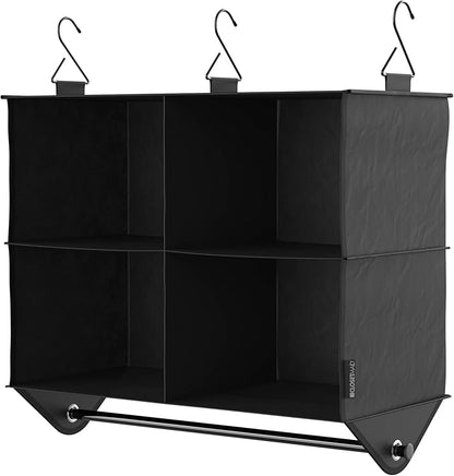 ClosetMaid 4-Shelf Fabric Hanging Closet Organizer