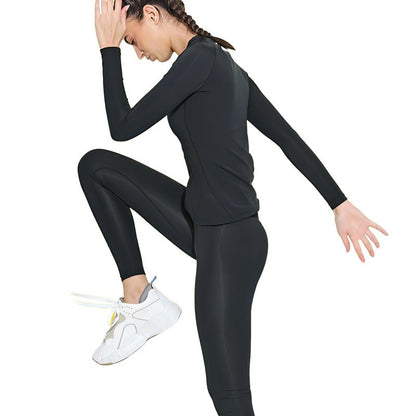 HovSiyla 3 Pack Women's Athletic Compression Long Sleeve Workout Tops Quick Dry Gym Running Yoga Shirts Black L