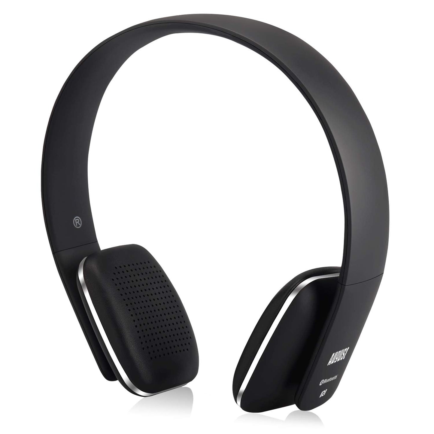 August Wireless Headphones - Cordless Bluetooth Headset with Microphone,Black
