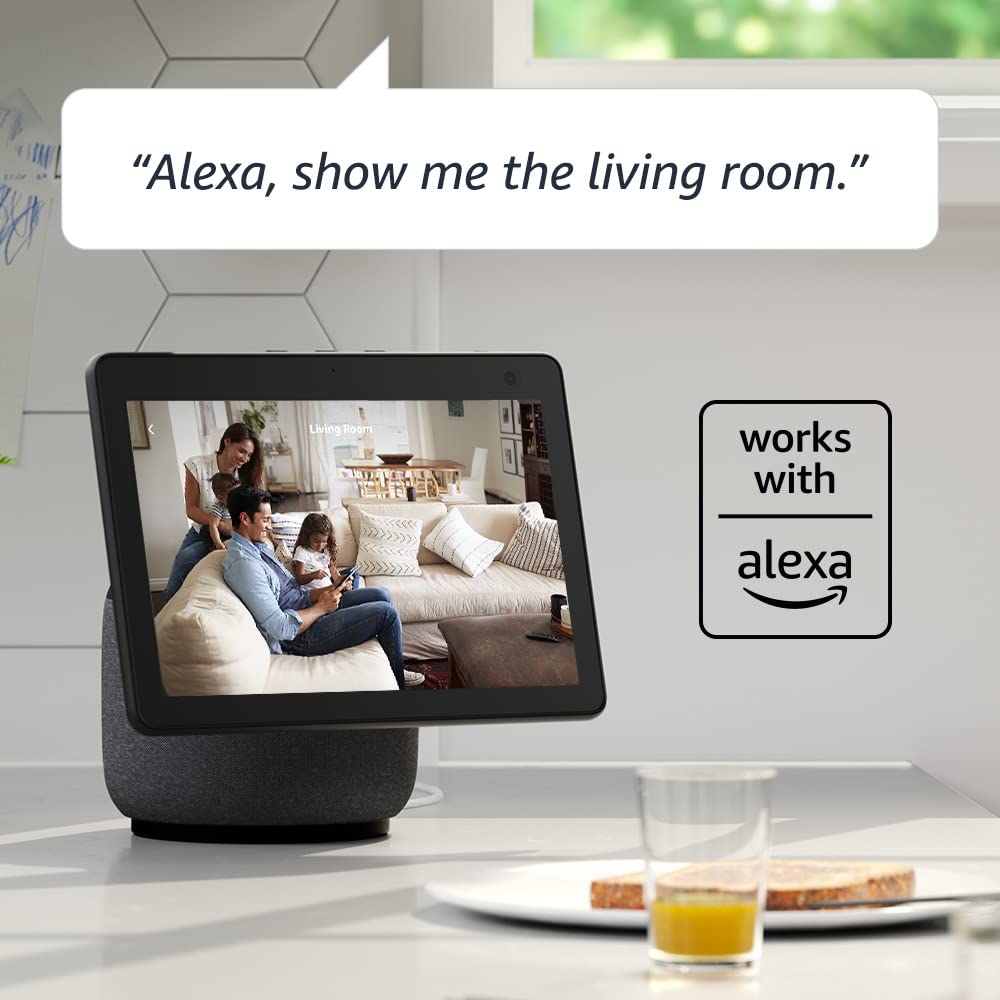 Blink Mini - Compact indoor plug-in smart security camera, 1080p HD video, night vision, motion detection, two-way audio, easy set up, Works with Alexa – 1 camera (Black)