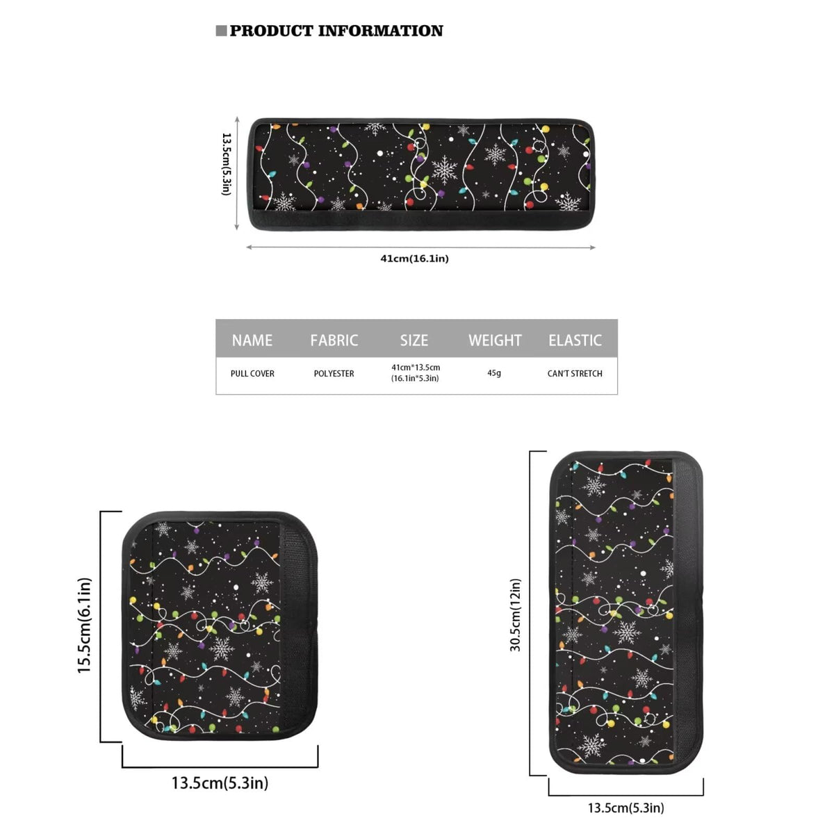 Yatixapu Christmas Lights Snowflakes Refrigerator Door Handle Covers Set of 6 Washable Appliance Handle Covers, Keep Your Kitchen Microwave Oven Dishwasher Clean Keep Off Smudges Fingerprint Oil Stain