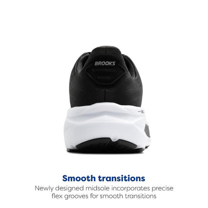 Brooks Women’s Ghost 17 Neutral Running Shoe - Black/Grey/White - 6 Wide