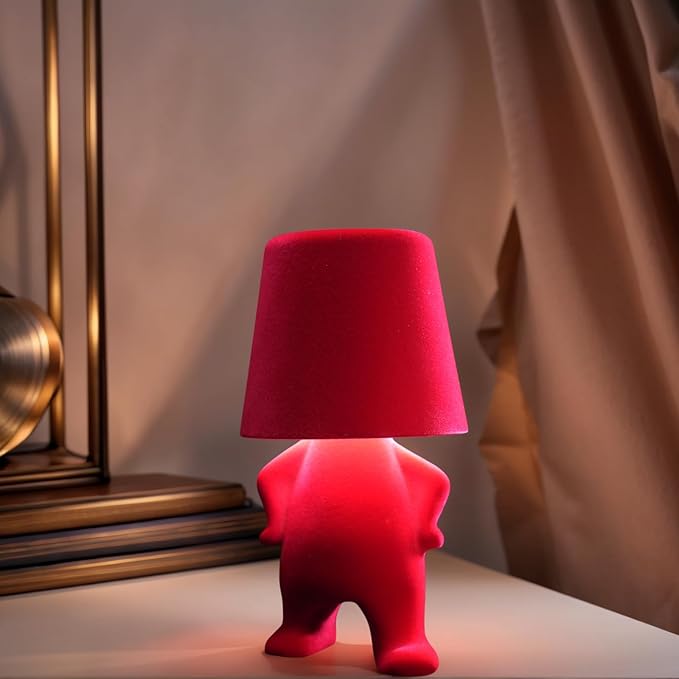 Modern Creative Design Table Lamp for Youth: Rechargeable Cute Light for Kids Child Teen -Bedside Lamps for Nightstand- Gift for Birthday Christmas Halloween Easter， 3-Color Dimmable.