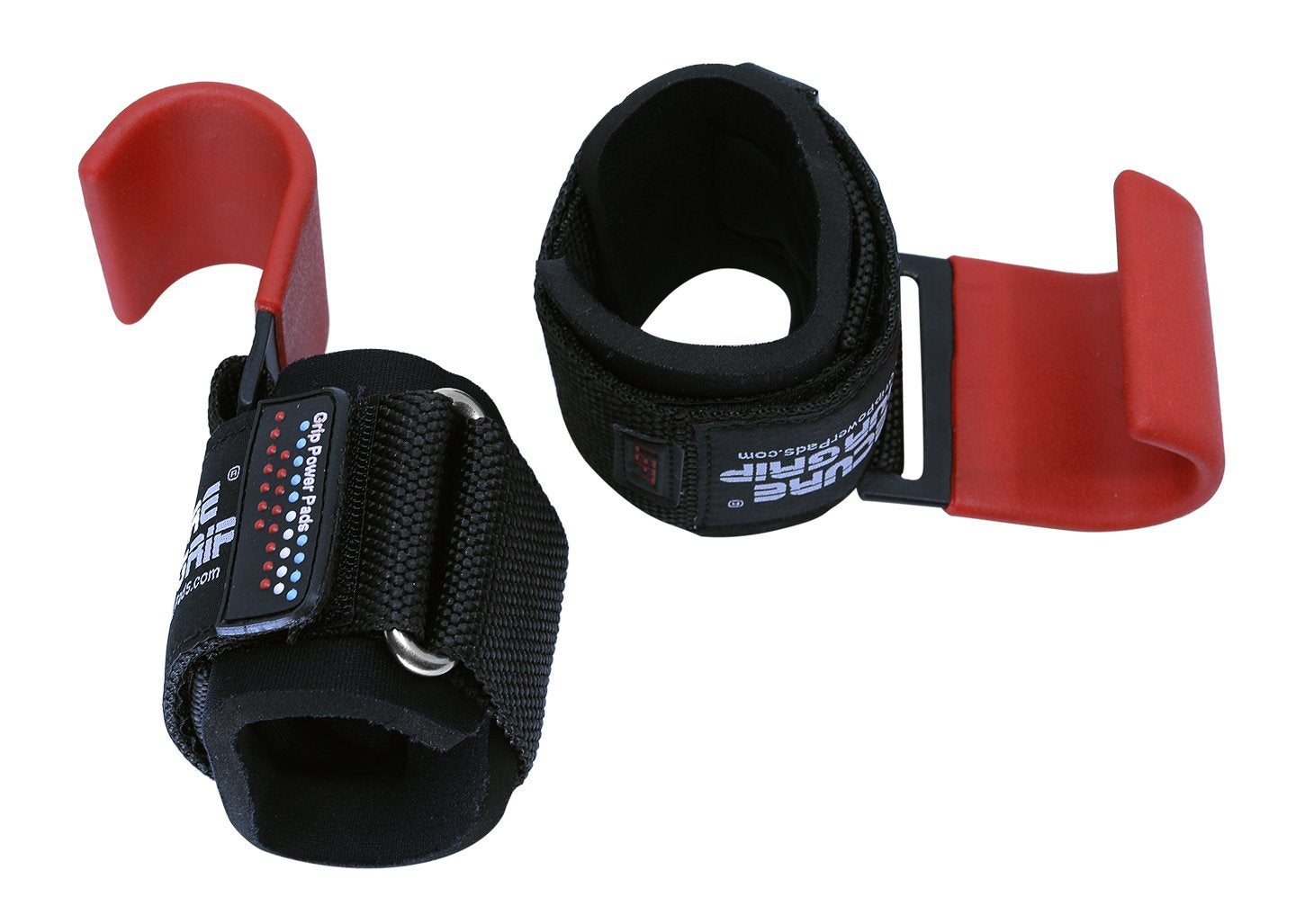Weight Lifting Hooks Heavy Duty Lifting Wrist Straps Pull Ups Deadlift Straps Power Lifting Grips Padded Workout Straps for Weightlifting Gym Gloves for Men & Women Premium Workout Equipment
