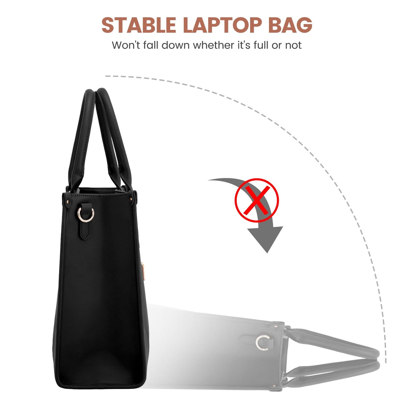 LOVEVOOK Laptop Bag for Women 17 lnch,Waterproof Laptops Tote Bags for Womens,Professional Work Bags for Women with Cup Holder,Large Laptop Purse Computer Briefcase Office Teacher Clutch Bag,2 PCS