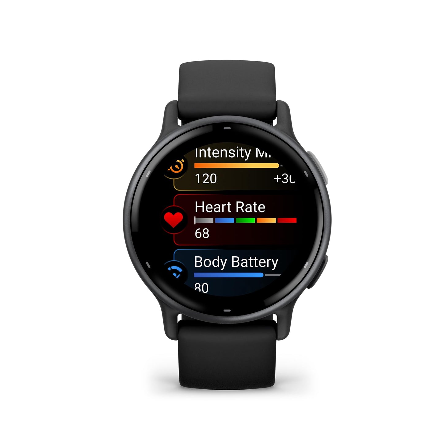 Garmin Vívoactive 5, Health and Fitness GPS Smartwatch, AMOLED Display, Up to 11 Days of Battery, Slate Aluminum Bezel with Black Case and Silicone Band