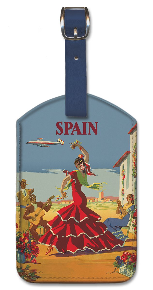 Pacifica Island Art Leatherette Luggage Baggage Tag - Spain