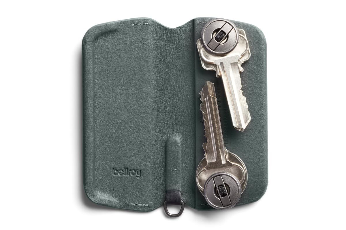 Bellroy Key Cover Plus – Third Edition (Leather Key Holder, Holds 4 – 8 Keys) - Everglade