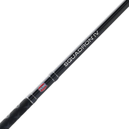 Penn Squadron IV Surf Spinning Rod, 9', 2-Piece Saltwater Fishing Rod, Medium Power, 12-20 lb Line Rating, 3/4-3 oz Lure Rating