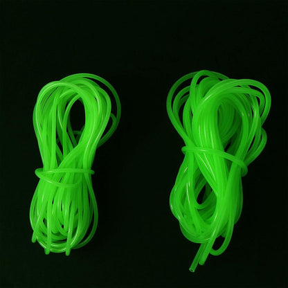 5M Green Soft Silicone Fishing Night Luminous Tube Fluorescent Deep Sea Boat Fishing Glow Rig Hook Line Accessories(S)