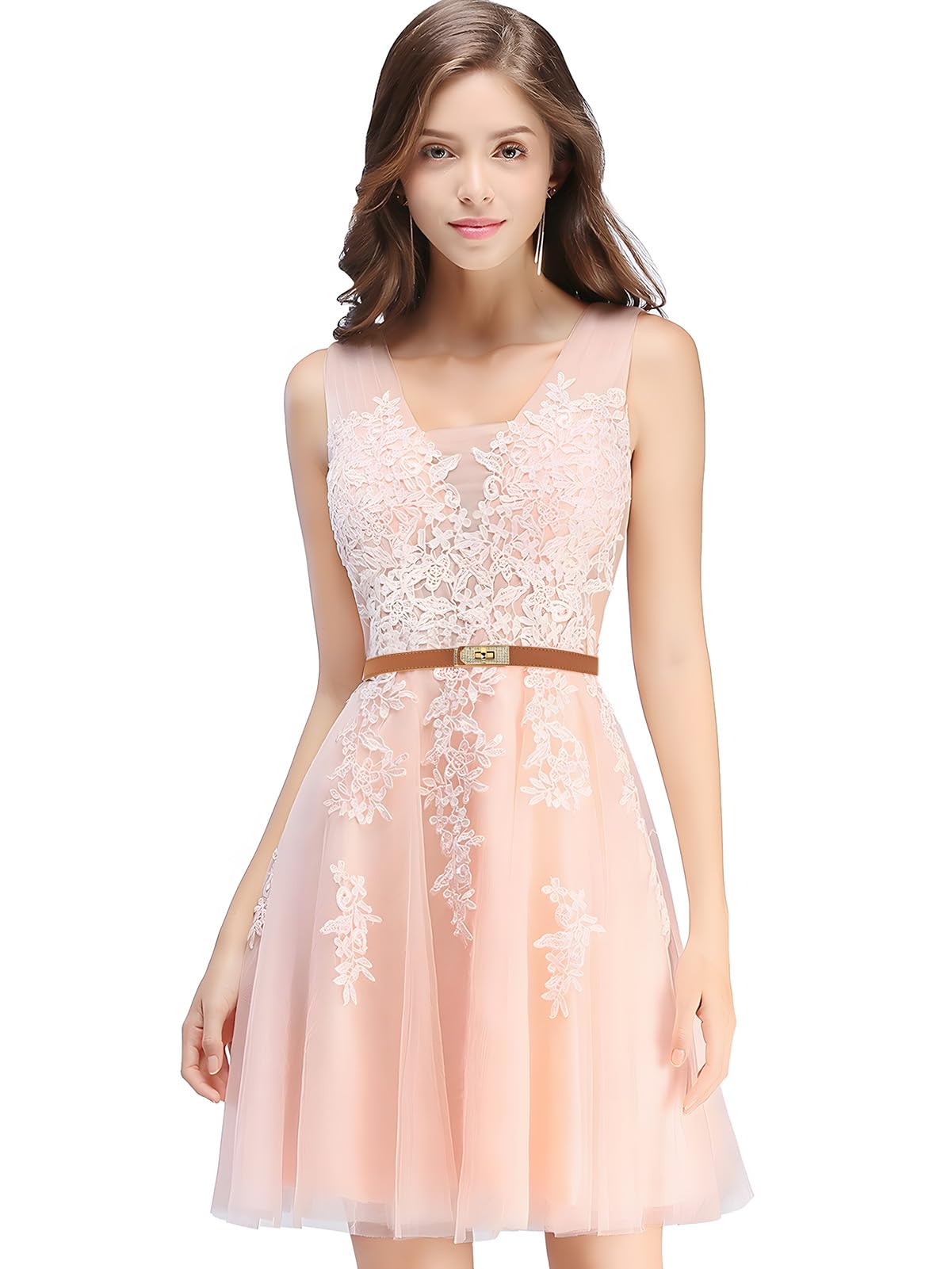 MoYoTo Women’s Stylish Rhinestone Gold Buckle Skinny Leather Belt Turn Lock Thin Waist Belts for Dresses Jeans Coats (Light Grey)