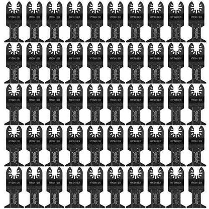 50 Pcs Oscillating Tool Blades, Professional Universal Oscillating Saw Blades, Wood Multitool Blades, Quick Release Durable Oscillating Tool Fit All Models (44mm)