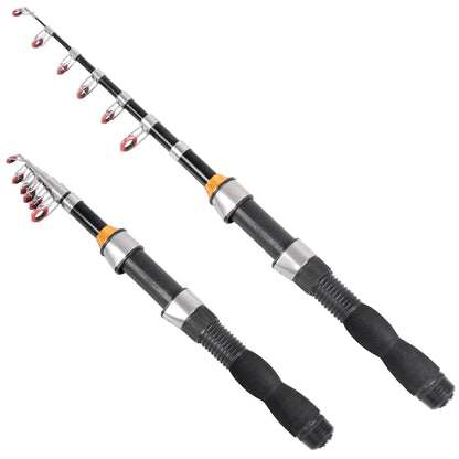 Mini Telescopic Fishing Rod, Spinning Fishing Rod Small Collapsible Fishing Rod for Saltwater and Freshwater, Lightweight and Compact Design, 59 inches