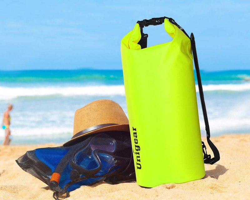 Unigear Dry Bag Waterproof, Floating and Lightweight Bags for Kayaking, Boating, Fishing, Swimming and Camping with Waterproof Phone Case (Yellow, 40L)