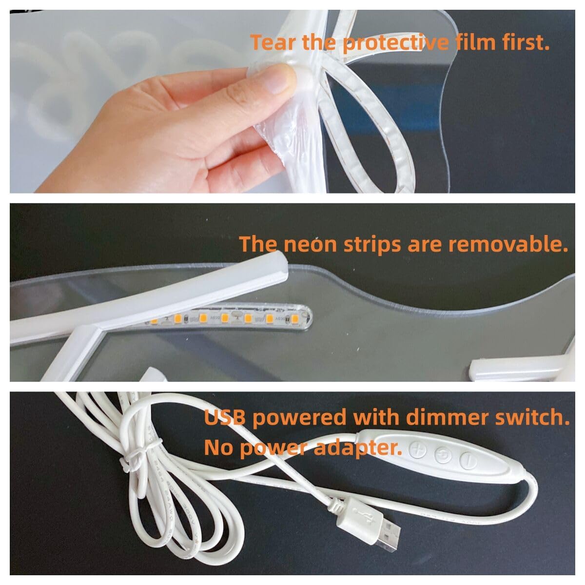 QiaoFei LED It Was Always You Neon Sign with Dimmer Switch Decor for Wedding,Engagement, Birthday Party, Wall Decor for Bedroom Living Room Bar and Gifts for Loved Ones(Warm white)