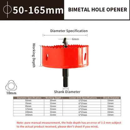 Esuphands HSS Bi-Metal 5-1/2 inch Hole Saw with Arbor Mandrel,Heavy Duty Steel Design for Wood Planks, Cornhole Boards,Aluminum, Drywall and Plastics(140mm)