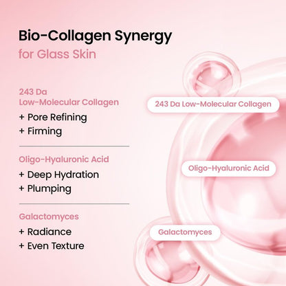 Bio-Dance Bio-Collagen Deep Hydrating Hydrogel Face Mask - Pore Minimizing & Plumping | 1.19oz (34g) x 4 Pack