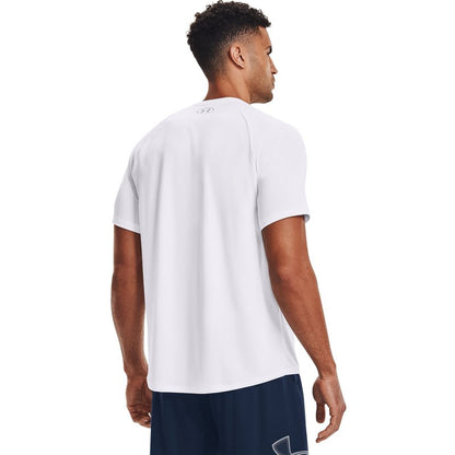 Under Armour Men's Tech 2.0 Short-Sleeve T-Shirt , White (100)/Overcast Gray, Small