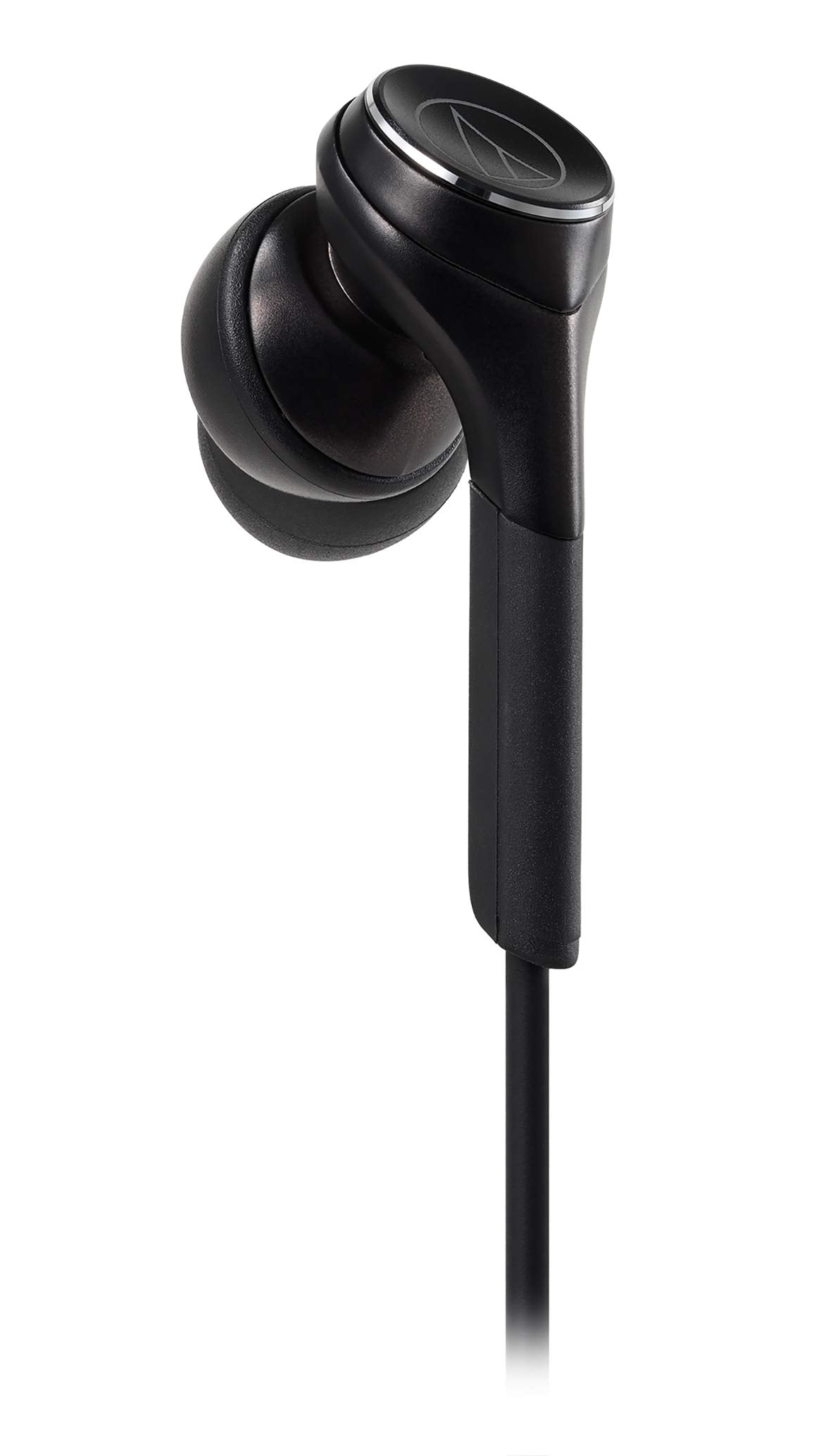 Audio Technica Solid BASS in-Ear Earphones, Wired, Deep Bass, Supports High Resolution Sound Sources, Black ATH-CKS770X BK