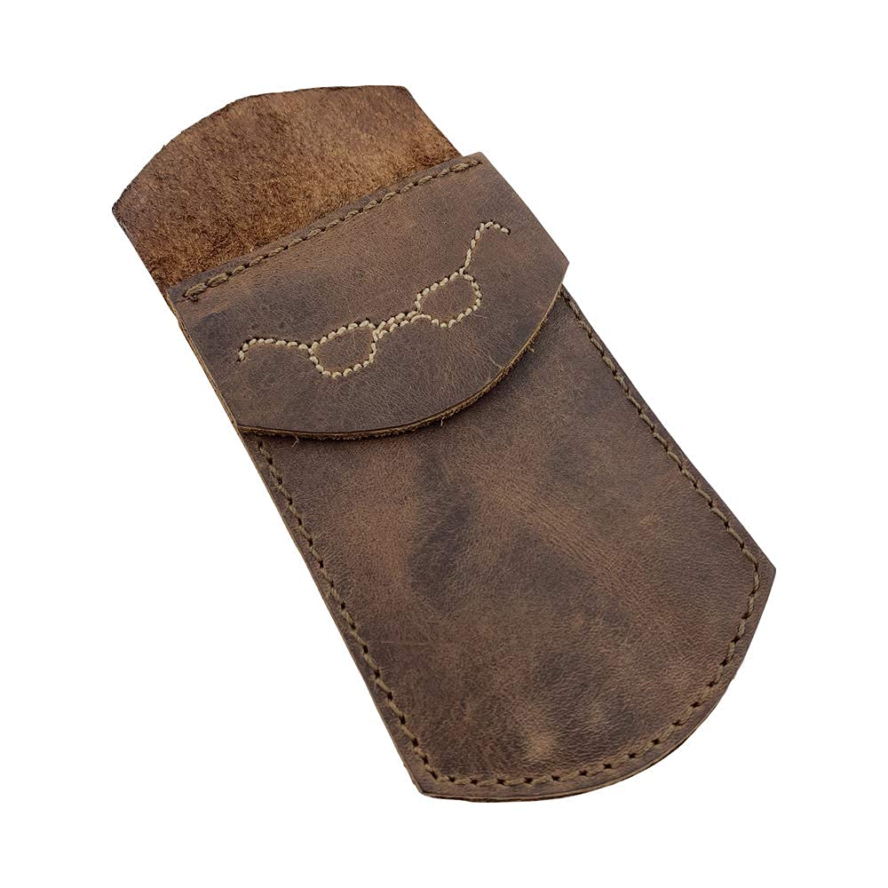 Hide & Drink, Durable Leather Pocket Protector Pencil Pouch Classy Glasses Work Essentials Pen Holder Handmade:: Bourbon Brown