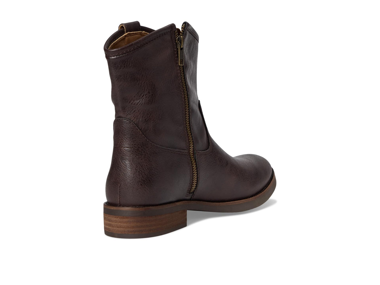 FRYE AND CO. Womens Kellie Button Short Dark Brown 7 Medium