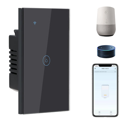 BSEED Smart Light Switch,1 Gang WiFi Touch Switch with Smart Life APP Control and Timing Function,Black Single Pole Switches Work with Amazon Alexa,Google Assistant -(3 Way) Multi-Control Association