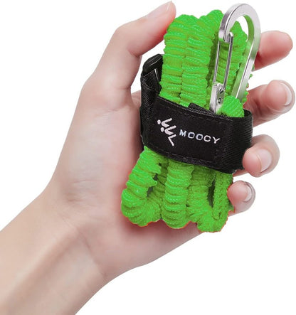 MOPHOEXII Kayak Paddle Leash Kayak Rod Leash Kayak Paddle Lanyard Stretchable Coiled Lanyard Leash Kayak Fishing Accessories for Kayak and Paddles Green 4 Pack