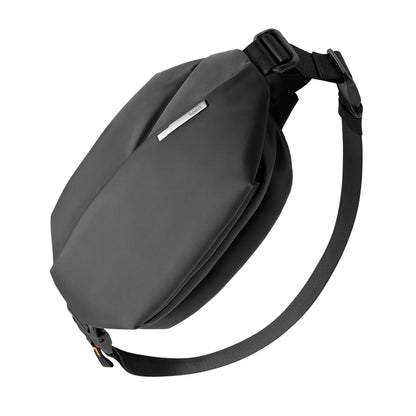 Inateck Sling Bag X, Multi-pocket Crossbody Shoulder Chest Bag with Adjustable Shoulder Strap, Water-resistant Waist Fanny Pack for Men, Women, Travel, Daily Use, Cycling, Hiking, Black, Large